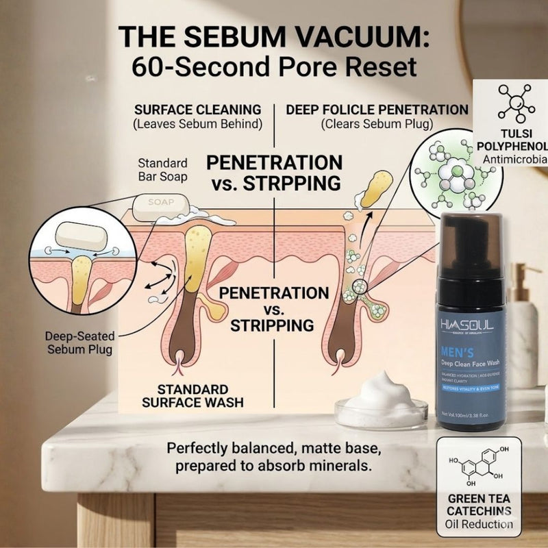 Why Men Produce 2x More Oil: The Science-Backed Routine for Sebum Control