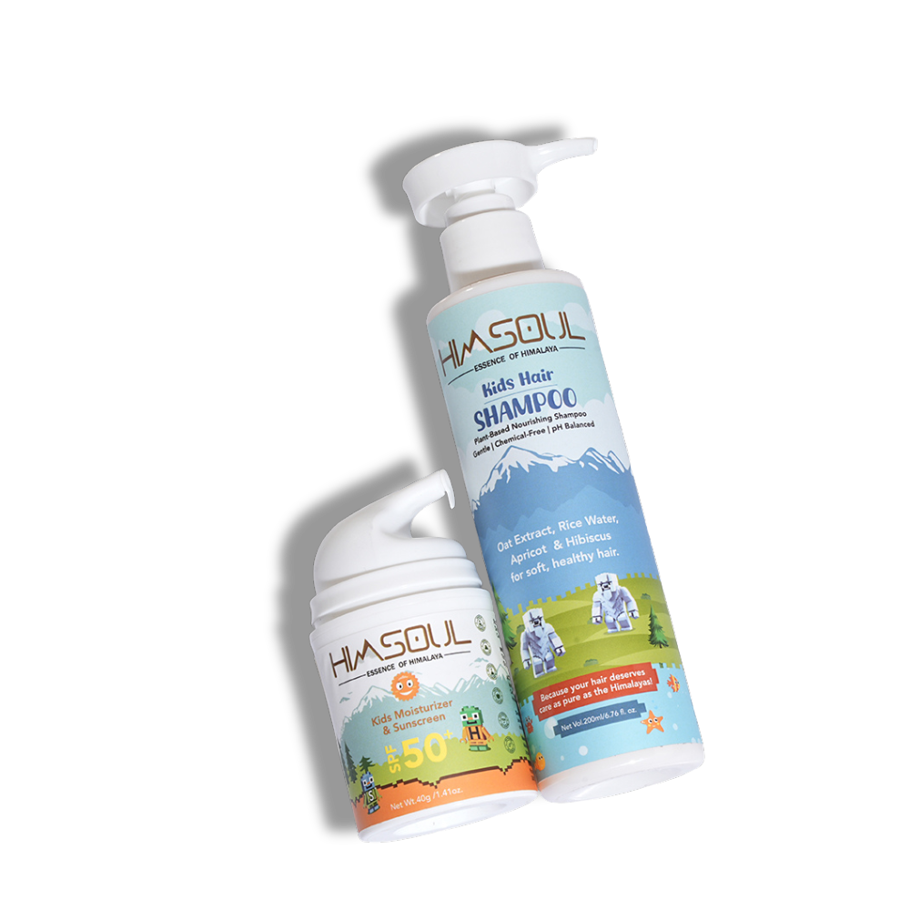 Himsoul Kids Gentle Care Duo – Hair Shampoo & SPF 50 Moisturizer