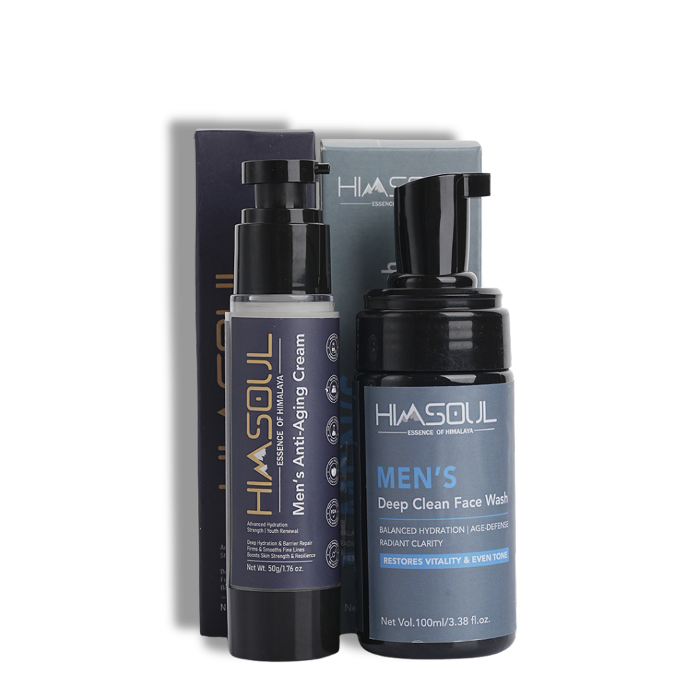 Himsoul Men’s Age-Defy Skincare Duo: A Man's Guide to Timeless Skin