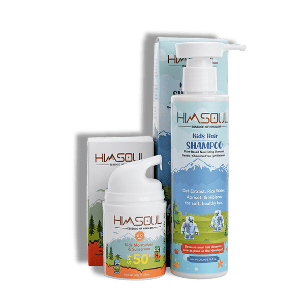 Himsoul Kids Gentle Care Duo – Hair Shampoo & SPF 50 Moisturizer - HIMSOUL