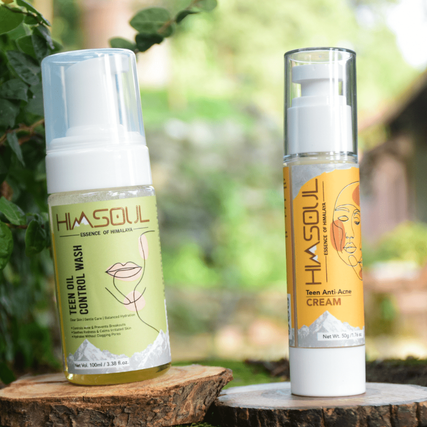 Himsoul Teen Clear Skin Duo – Oil Control Wash & Anti - Acne Cream (Ages 10+) - Himsoul Enterprises